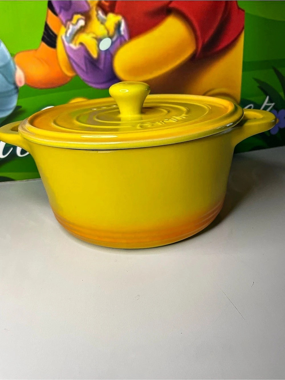 PARINI Yellow Flameproof Casserole Pot with Lid